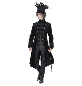 Black 'Edgar' Victorian Coat