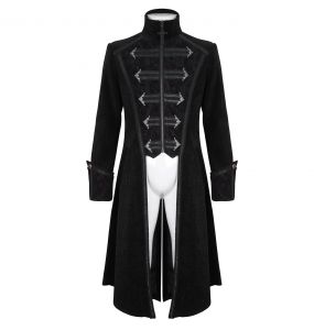 Black 'Edgar' Victorian Coat