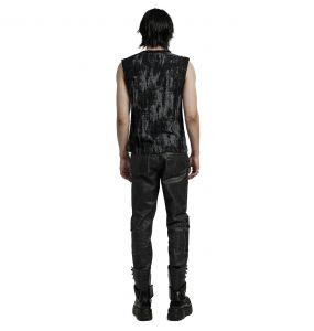 Pantalon 'Xenos' Noir et Gris