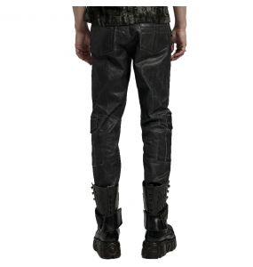 Black and Gray 'Xenos' Pants