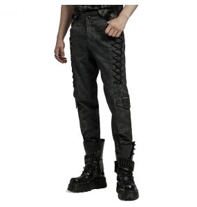 Pantalon 'Xenos' Noir et Gris