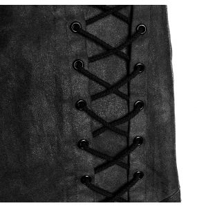 Black and Gray 'Xenos' Pants