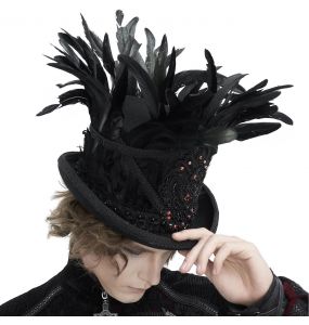 Chapeau Haut de Forme 'Edgar' Noir