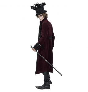 Black 'Edgar' Victorian Top Hat