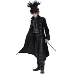 Black 'Edgar' Victorian Top Hat