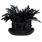 Black 'Edgar' Victorian Top Hat