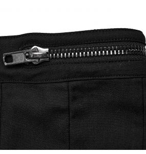 Black 'Grimbald' Male's Asymmetric Mid-Skirt Kilt