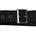 Black 'Grimbald' Male's Asymmetric Mid-Skirt Kilt