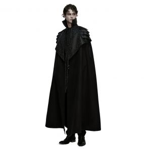 Black Long Gothic 'Randal' Cloak
