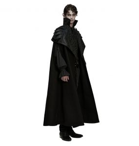 Longue Cape Gothique 'Randal' Noire