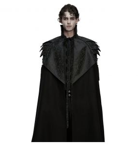 Longue Cape Gothique 'Randal' Noire