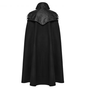 Longue Cape Gothique 'Randal' Noire