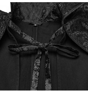Black Long Gothic 'Randal' Cloak