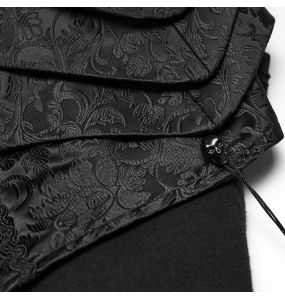 Longue Cape Gothique 'Randal' Noire