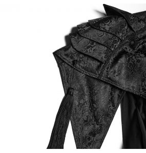 Longue Cape Gothique 'Randal' Noire