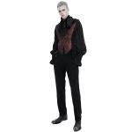 Gilet Queue de Pie 'Edgar' Noir et Bordeaux