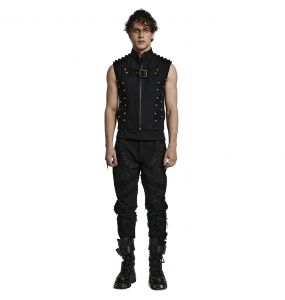 Black 'Arnegliscus' Punk Vest