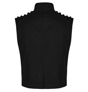 Gilet Punk 'Arnegliscus' Noir