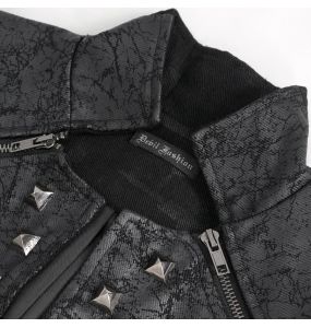 Black 'Alternative Squale' Waistcoat