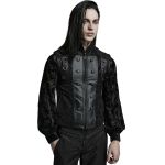 Black Jacquard 'Arius' Gothic Vest