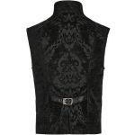 Black Jacquard 'Arius' Gothic Vest