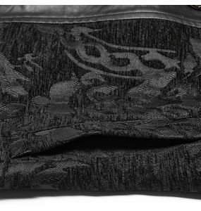 Black Jacquard 'Arius' Gothic Vest