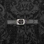 Gilet Gothique 'Arius' Jacquard Noir