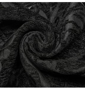 Gilet Gothique 'Arius' Jacquard Noir