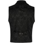 Black 'Saphrax' Lapel Gothic Vest