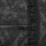 Black 'Saphrax' Lapel Gothic Vest