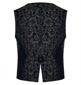 Blue Jacquard 'Lycidas' Waistcoat