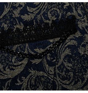 Blue Jacquard 'Lycidas' Waistcoat