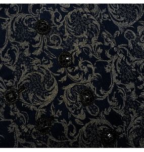 Gilet 'Lycidas' en Jacquard Bleu