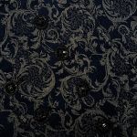 Gilet 'Lycidas' en Jacquard Bleu