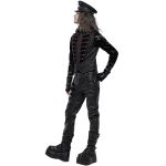 Black Brocade and Burgundy Velvet 'Silvanus' Waistcoat