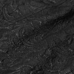 Black Brocade and Burgundy Velvet 'Silvanus' Waistcoat