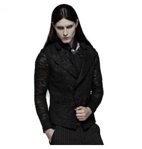 Black 'Nostalgic Lover' Gothic Waistcoat