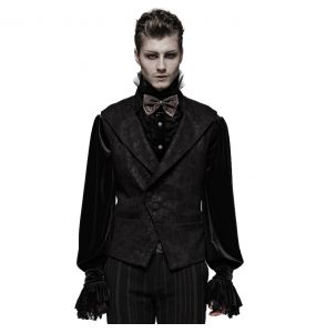 Black 'Nostalgic Lover' Gothic Waistcoat