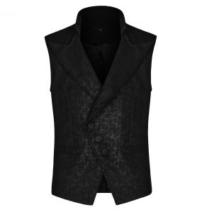 Black 'Nostalgic Lover' Gothic Waistcoat