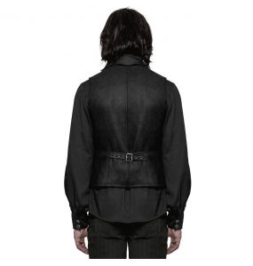 Gilet Gothique 'Taurus' Noir
