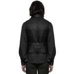 Black 'Taurus' Gothic Waistcoat Vest