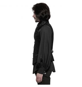 Black 'Taurus' Gothic Waistcoat Vest