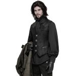 Black 'Taurus' Gothic Waistcoat Vest