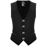 Black 'Taurus' Gothic Waistcoat Vest