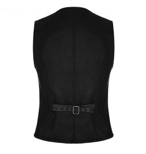 Black 'Taurus' Gothic Waistcoat Vest