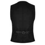 Black 'Taurus' Gothic Waistcoat Vest