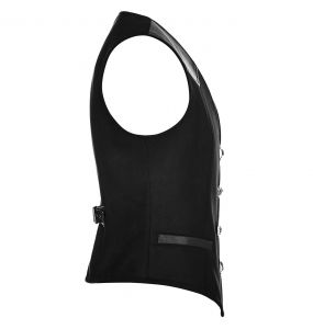 Black 'Taurus' Gothic Waistcoat Vest