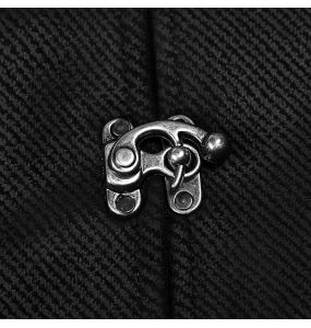 Black 'Taurus' Gothic Waistcoat Vest