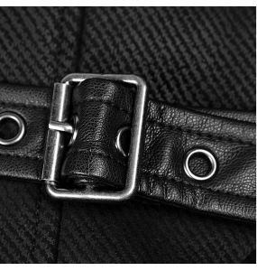 Black 'Taurus' Gothic Waistcoat Vest