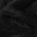 Black Victorian 'Gothic Regent' Brocade Waistcoat